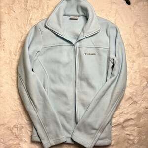 Columbia Women's Full Zip Fleece Jacket Light Blue Size XS